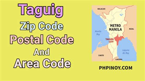napindan taguig zip code barangay